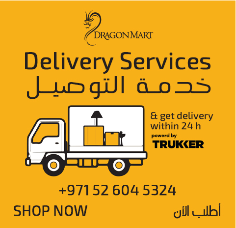 trukker delivery service in dragon mart 
